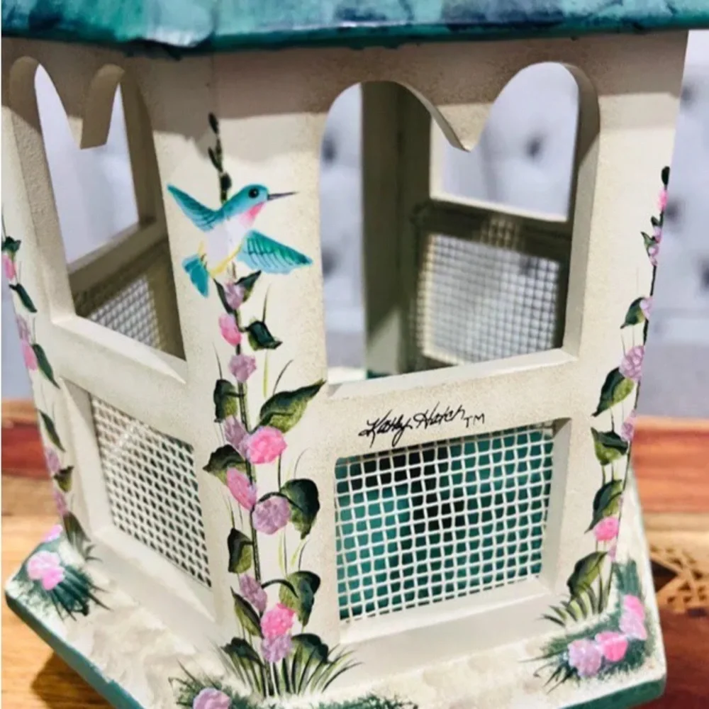 The Kathy Hatch Collection 2001 Wood Birdhouse 13.5x8”